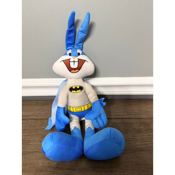 Looney Tunes Other - Looney Tunes Bugs Bunny Batman Superhero Plush